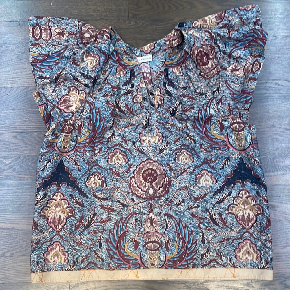 Ulla Johnson Inez floral cotton top, size 6